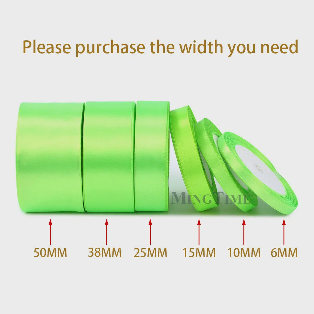 Satijnen Lint 22 Meter - Diverse Breedtes (6mm t/m 50mm) voor Decoratie & Knutselen