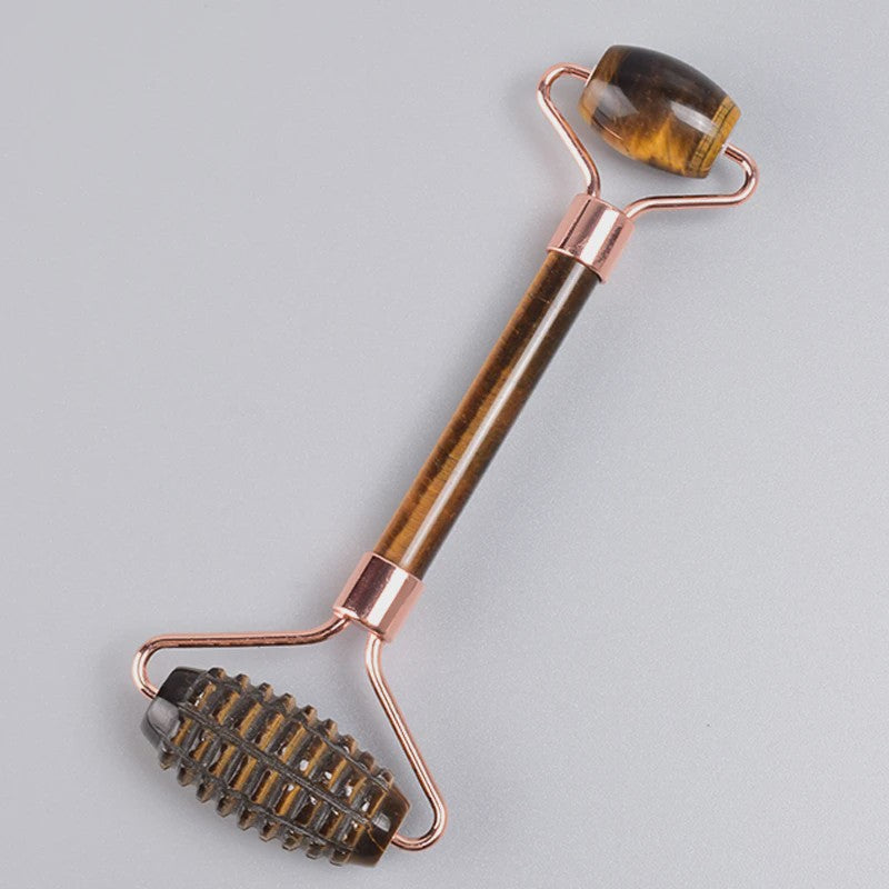 Luxe Jade Gezichtsmassage Roller & Gua Sha Set - Rose Gold