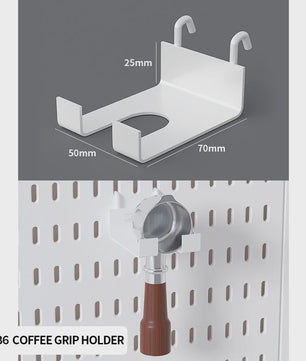 Modulaire Bureau Pegboard Organizer - Wandmontage, Staand & Clip-on