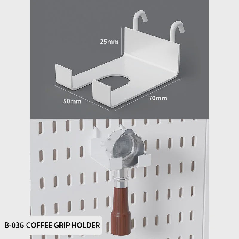 Modulaire Bureau Pegboard Organizer - Wandmontage, Staand & Clip-on