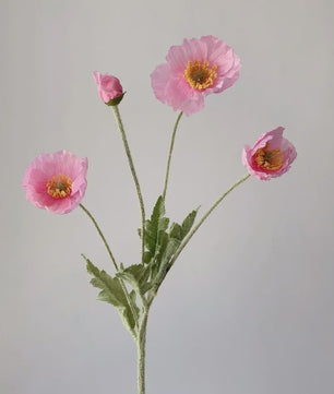 Zijden Papavers Kunstbloemen - Lange Stelen voor Decoratie