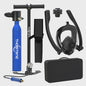 Draagbare Mini Duiktank met Full Face Snorkelmasker - 0.5L