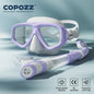 COPOZZ Professioneel Duikmasker & Snorkelset - Anti-condens, Gehard Glas