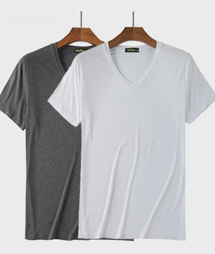 2-Pack Bamboe Fiber T-shirts Heren - Ronde Hals, Korte Mouw, Ademend & Zweetabsorberend