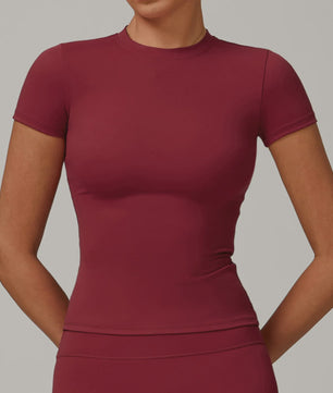 NCLAGEN Sport T-shirt Dames - Ademend & Stretchy Korte Mouw voor Yoga, Fitness & Hardlopen