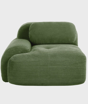 Moderne Corduroy Fauteuil Zonder Armleuningen met Kussen - SediaXL