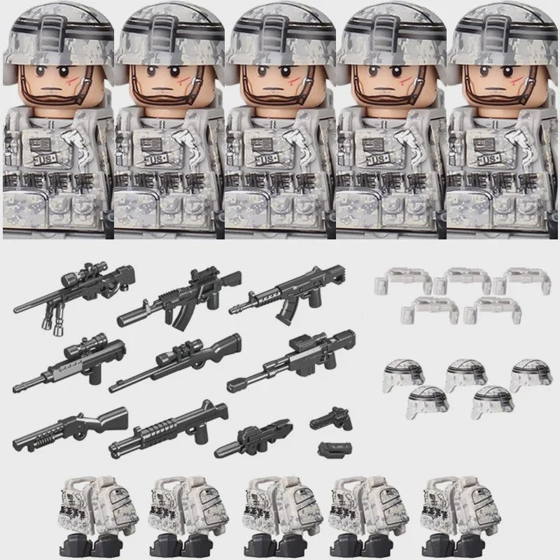 Bouwstenen Militaire Special Forces Commando Figuren met Wapens