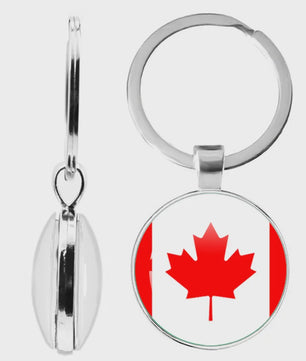 Soviet Union,Brazil,Canada,Netherlands,Israel,Syria,Venezuela,United States,Spain National Flag Series Double-Sided Keychain