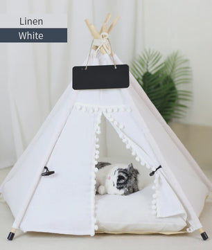 Stijlvolle Huisdierten Teepee Tent - Comfortabel & Wasbaar Bed voor Katten en Kleine/Middelgrote Honden