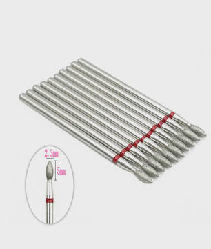 10x Diamant Freesbits Set - 2.35mm Schacht voor Tandheelkunde & Nagelstyling