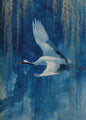 Japanse Canvas Poster: Zen Bos, Koi Vis & Kraanvogel - Sfeervolle Wanddecoratie
