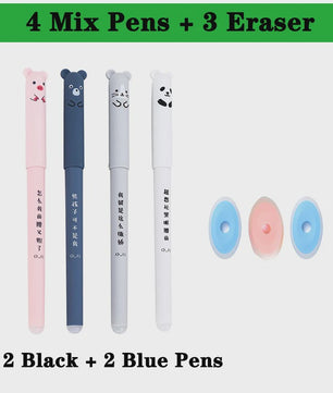 Set van 25 Kawaii Uitwisbare Gelpennen - Vloeiend Schrijven en Wissen voor School & Kantoor