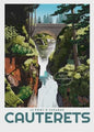 Vintage Poster Collectie: Frankrijk, Spanje, Pyreneeën & Fietsroutes - Wanddecoratie Canvas Prints