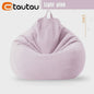 70cm Gevulde Beanbag Sofa van Katoen Linnen - Comfortabele Loungestoel voor Ontspanning