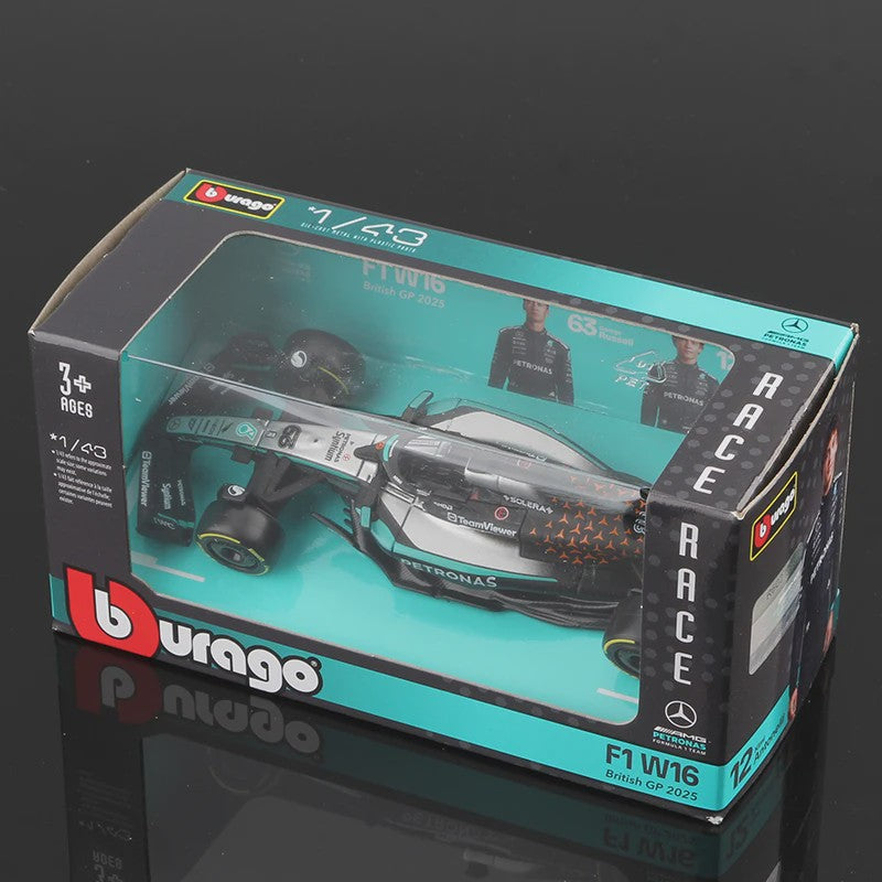 Bburago 1:43 Formule 1 Raceauto Model - Red Bull, Mercedes, Ferrari, McLaren