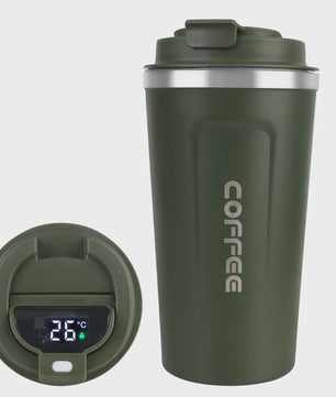 RVS Thermo Koffiebeker - Lekvrij Reizen - 380/510ML