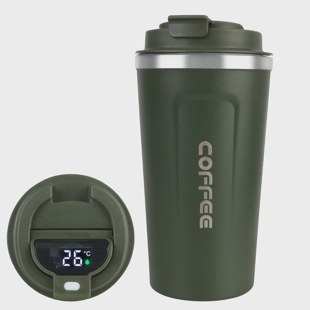 RVS Thermo Koffiebeker - Lekvrij Reizen - 380/510ML