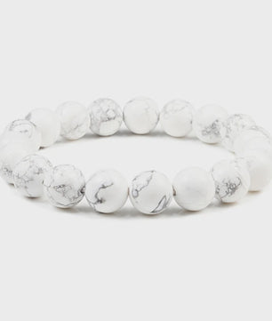 Elastische Charm Armband met Natuursteen Kralen: Lavasteen & Tijgeroog (6/8/10mm) - Voor Dames en Heren