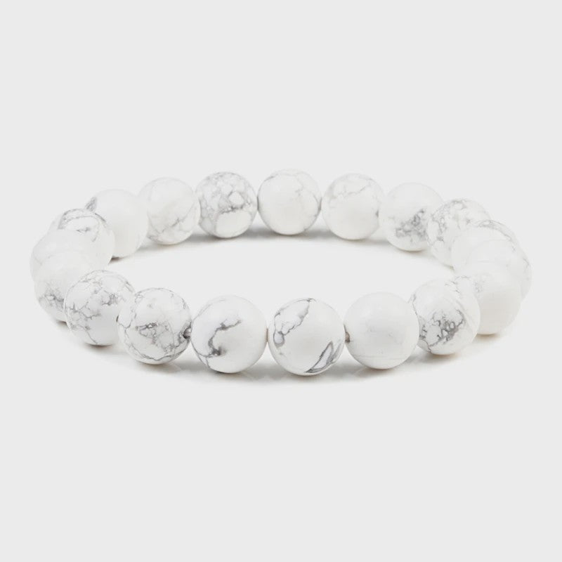 Elastische Charm Armband met Natuursteen Kralen: Lavasteen & Tijgeroog (6/8/10mm) - Voor Dames en Heren