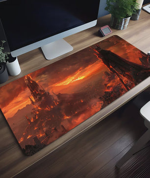 Lord of the Rings Midden-Aarde Kaart Muismat - Extra Groot, Antislip & Dik