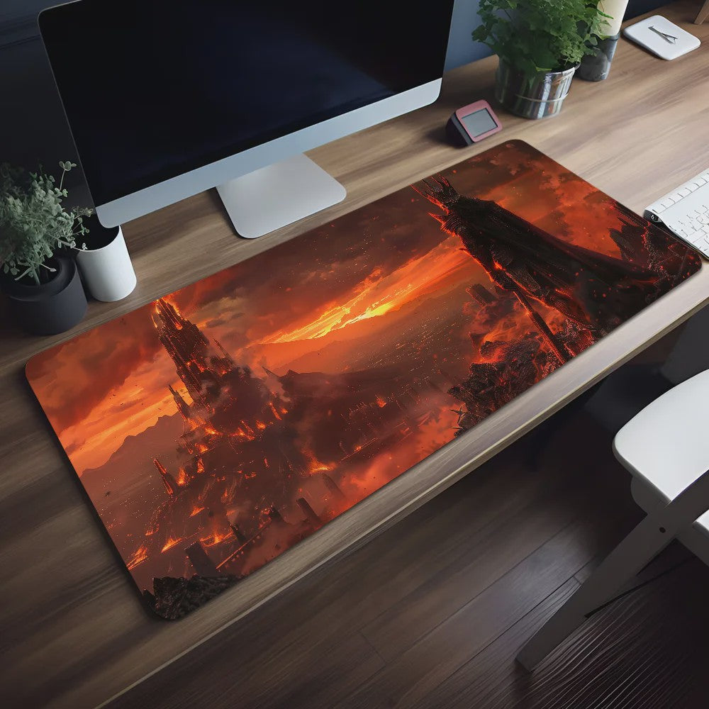 Lord of the Rings Midden-Aarde Kaart Muismat - Extra Groot, Antislip & Dik