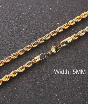 Klassieke Cuban Chain Ketting Heren Dames - Roestvrij Staal (3-11mm)