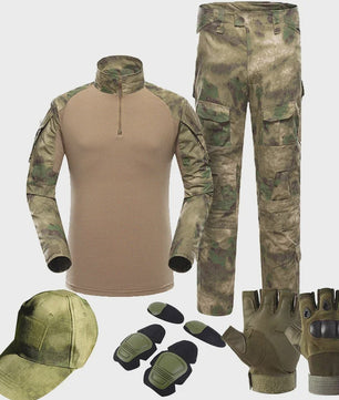 Tactisch Camouflage Uniform Set: Combat Shirt & Broek voor Outdoor, Airsoft, Jacht & Training