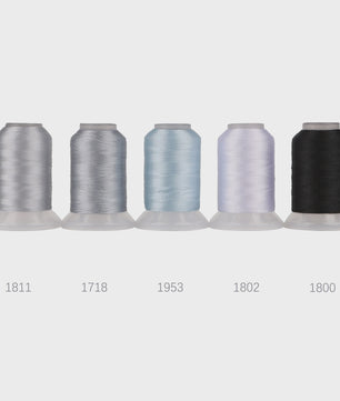 80 Kleuren Premium Polyester Borduurzijde Set - 500M Spoelen voor Huisborduurmachines