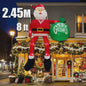 Opblaasbare Kerstman 1.5M - Feestelijke Tuindecoratie met LED Verlichting