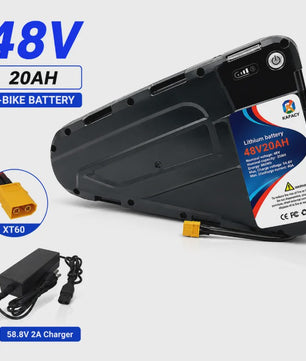 52V 20Ah-40Ah Lithium E-bike Batterij voor Elektrische Fietsen (500W-3000W Motor)