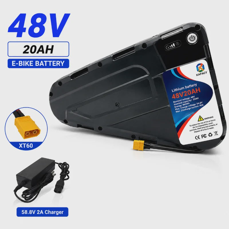 52V 20Ah-40Ah Lithium E-bike Batterij voor Elektrische Fietsen (500W-3000W Motor)