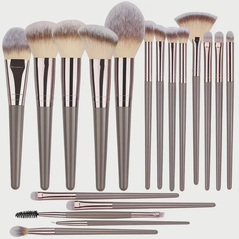 Professionele Make-up Kwasten Set (20 Stuks) - Foundation, Oogschaduw & Meer