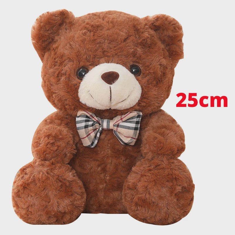 Kawaii Teddybeer Pluche Kussen met Strik - 25/35cm