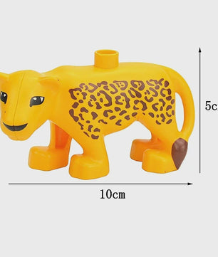 Grote Bouwstenen Dierenpark & Boerderij Figuren - Compatibel met Duplo