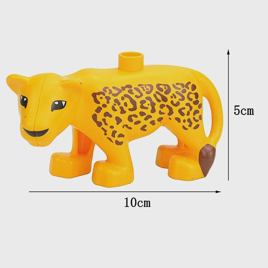 Grote Bouwstenen Dierenpark & Boerderij Figuren - Compatibel met Duplo