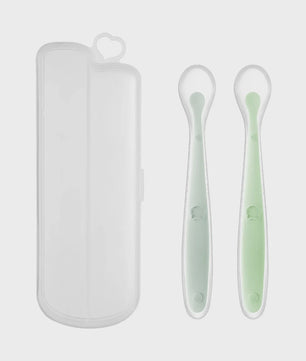 Zachte Siliconen Baby Lepel - Ideaal voor Voedingstraining en Eerste Hapjes
