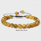 Blauwe Tijgeroog Kralen Armband 6MM - Natuursteen Meditatie Sieraden