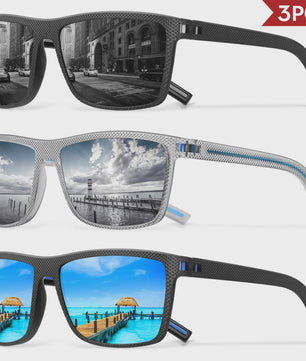 Designer Polarized Zonnebrillen Set voor Heren & Dames | UV400 Bescherming | Ideaal voor Buitenactiviteiten