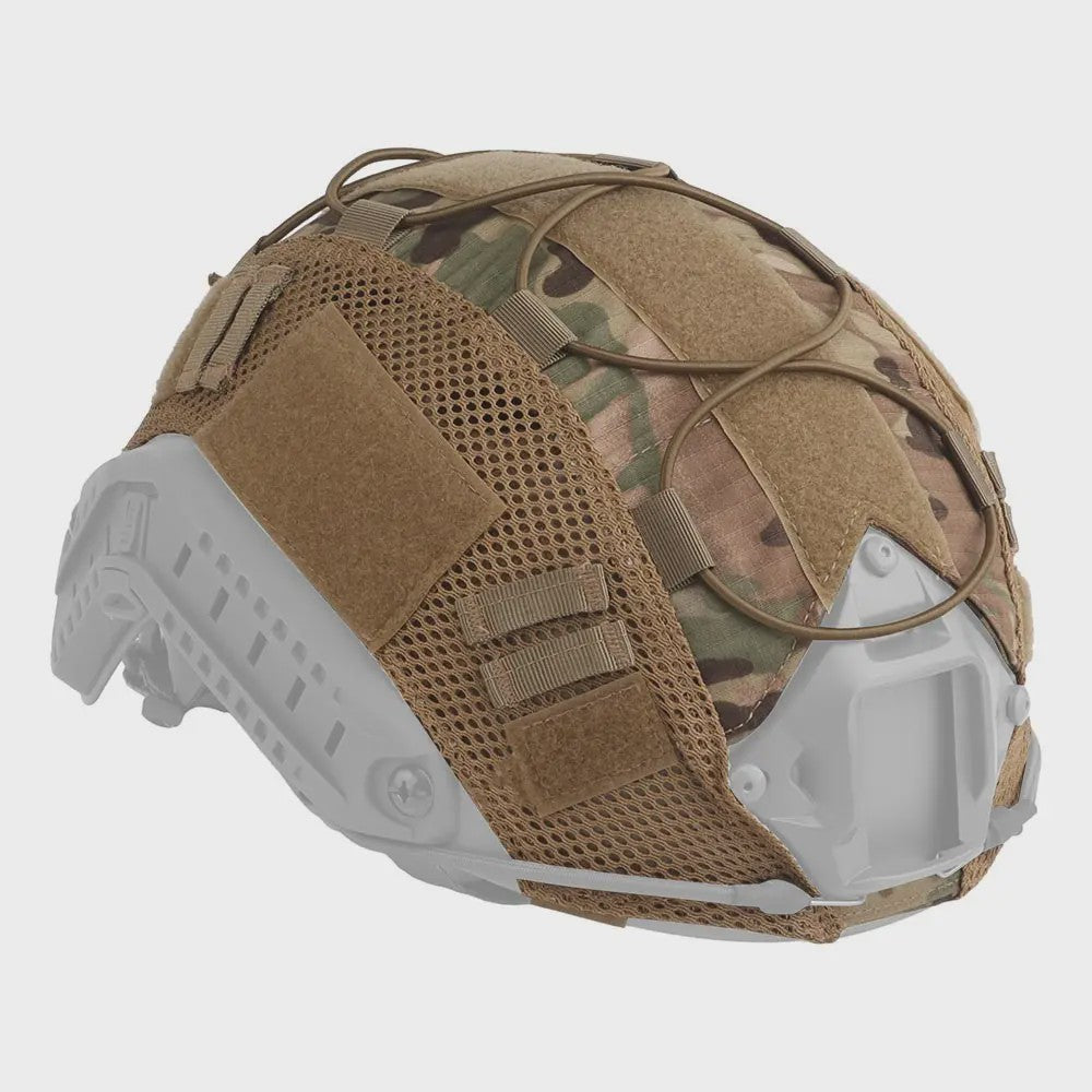Tactische Helm Cover met Elastisch Koord voor Fast Helm - Airsoft & Paintball Camouflage