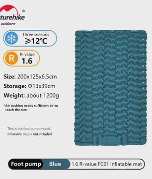 Naturehike Opblaasbaar Slaapmatje - Ultralicht & Compact Kampeerbed