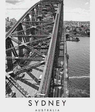 Minimalistische Poster Sydney Opera House - Canvas Wanddecoratie Australië & Nieuw-Zeeland