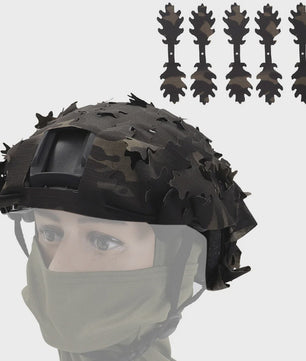 Tactische FAST Helm Cover met Laser Cutting 3D Camouflage - Jacht & Outdoor Accessoires