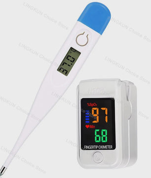 Digitale Medische Thermometer & Vinger Pulse Oximeter - Betrouwbare Lichaamstemperatuur & Zuurstofmeting
