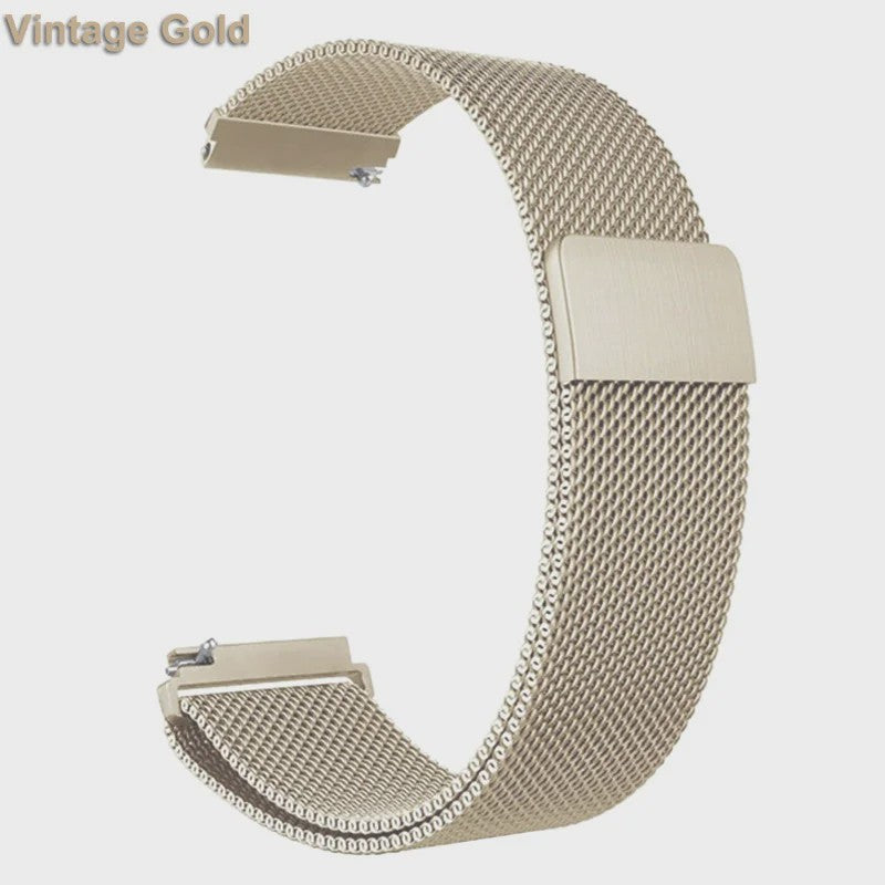 Milanese RVS Horlogeband 18mm 20mm 22mm voor Garmin Vivoactive Venu | Magnetische Sluiting