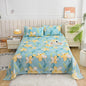 Rood Bloemenprint Top Sheet - Diverse Maten - 150x200 cm