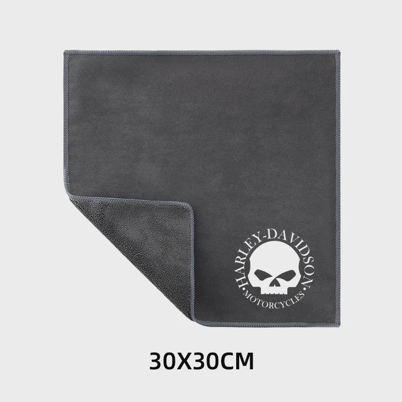Set van 2 Harley Davidson Microvezel Doeken - Soft Drying Cloth voor Auto & Motor