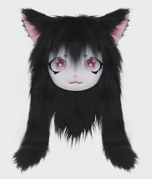 Furry Cosplay Masker Hoofddeksel - Kat & Konijn Stijl voor Kinderen & Feestjes