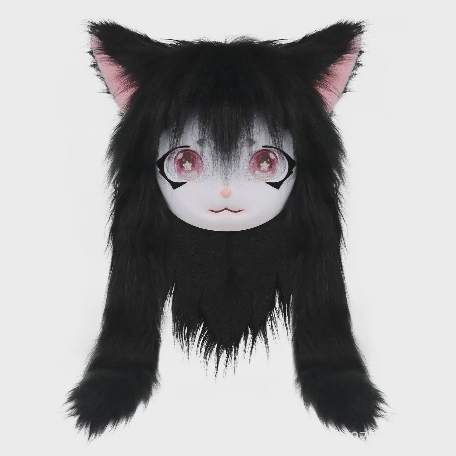 Furry Cosplay Masker Hoofddeksel - Kat & Konijn Stijl voor Kinderen & Feestjes