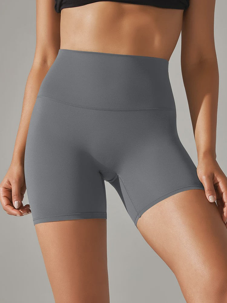 Dames Sportshorts Hoge Taille Squat Proof - Sneldrogend voor Yoga, Fitness & Fietsen