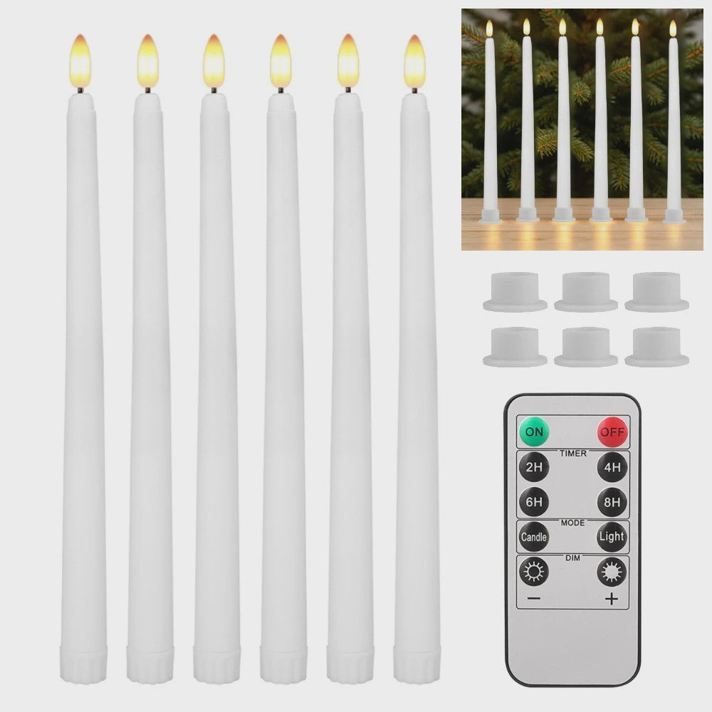 LED Flamlamp Kaarsen (6/18/24 stuks) met Afstandsbediening - Veilige Sfeerverlichting
